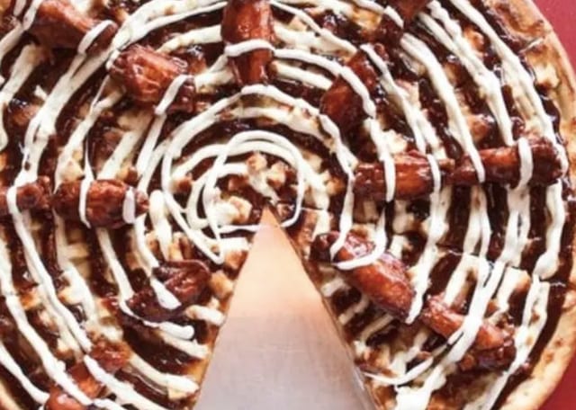 BBQ Chicken Pizza.