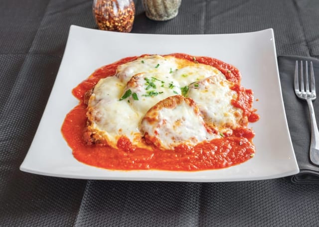 Eggplant Parmigiana.
